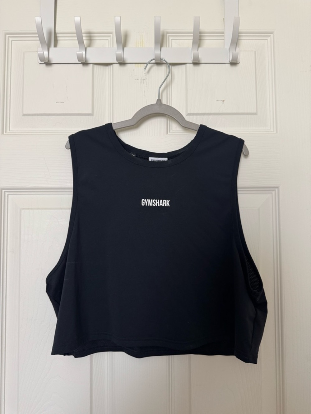 Gymshark Black Cropped Sleeveless Training Tank